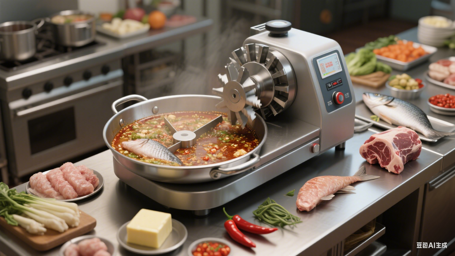 斩拌机的优点，提到斩拌机，不少人会想到肉制品加工车间里忙碌的身影(图4)