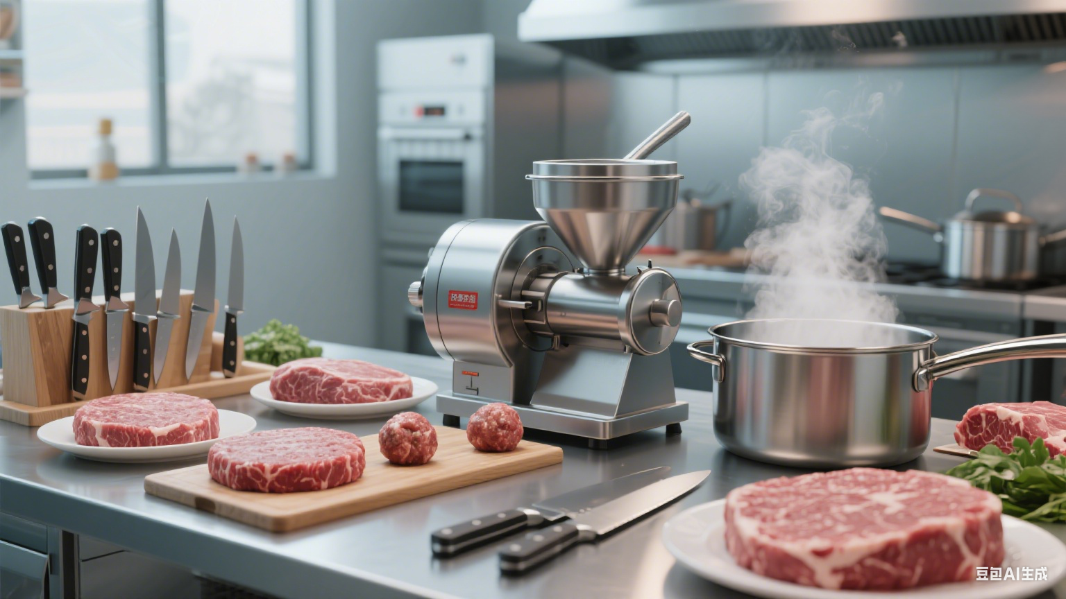 斩拌机牛肉：食品加工厂的高效加工之选(图6)