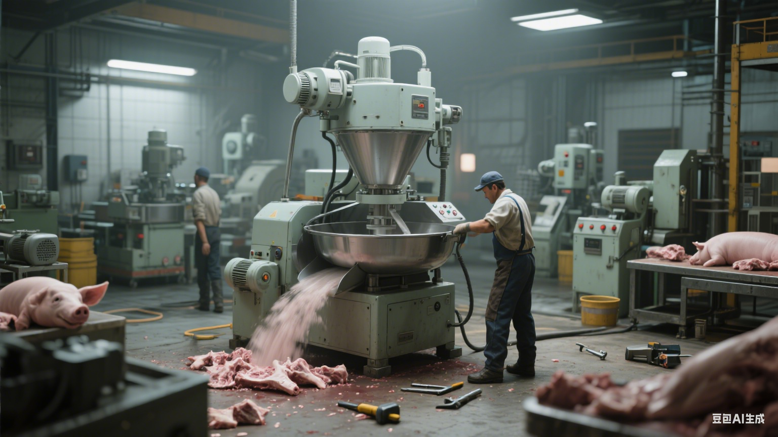 能够斩碎猪骨头的斩拌机是什么原理？是否实用(图5)