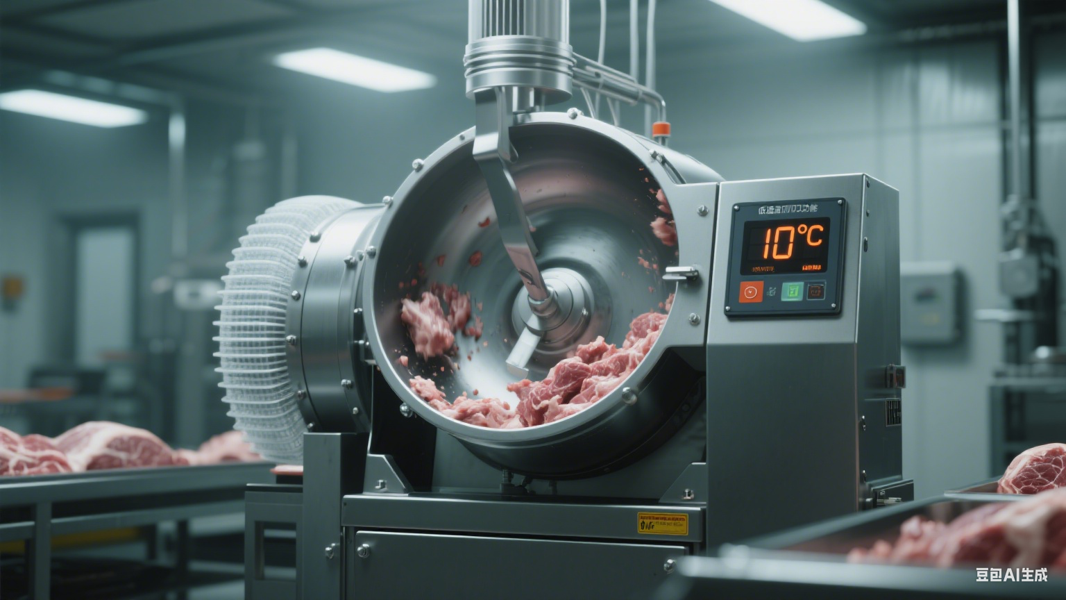 斩拌机助力肉类加工：细腻绞打锁鲜味，有效作业省时间(图2)