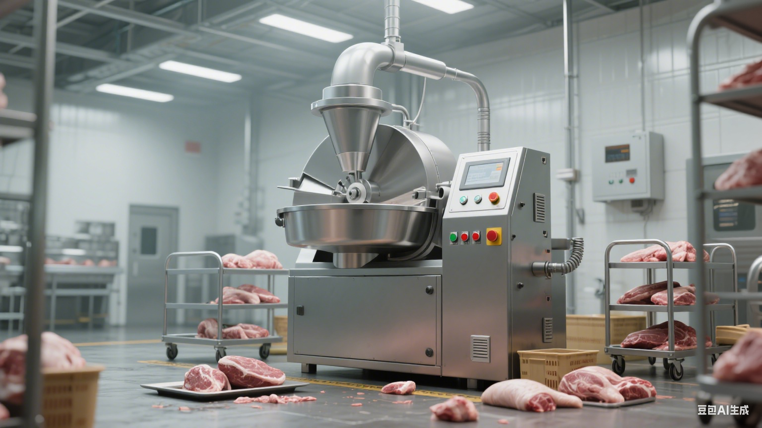 斩拌机助力肉类加工：细腻绞打锁鲜味，有效作业省时间(图5)