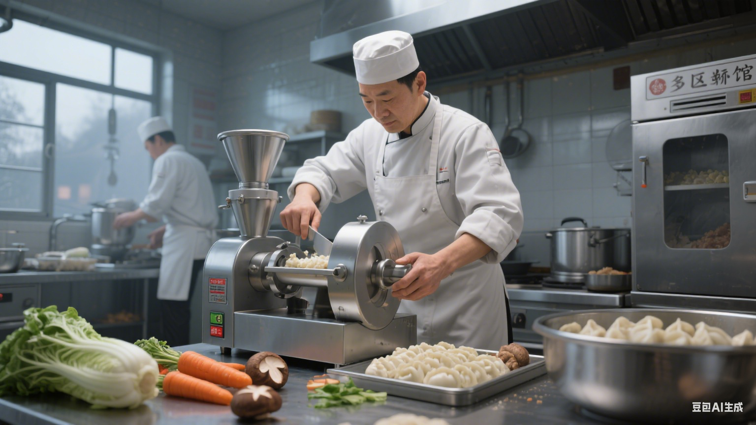 100/125 型馅料斩切斩拌机：蔬菜处理的 “厨房多面手”，能 hold 住大半日常馅料菜(图1)