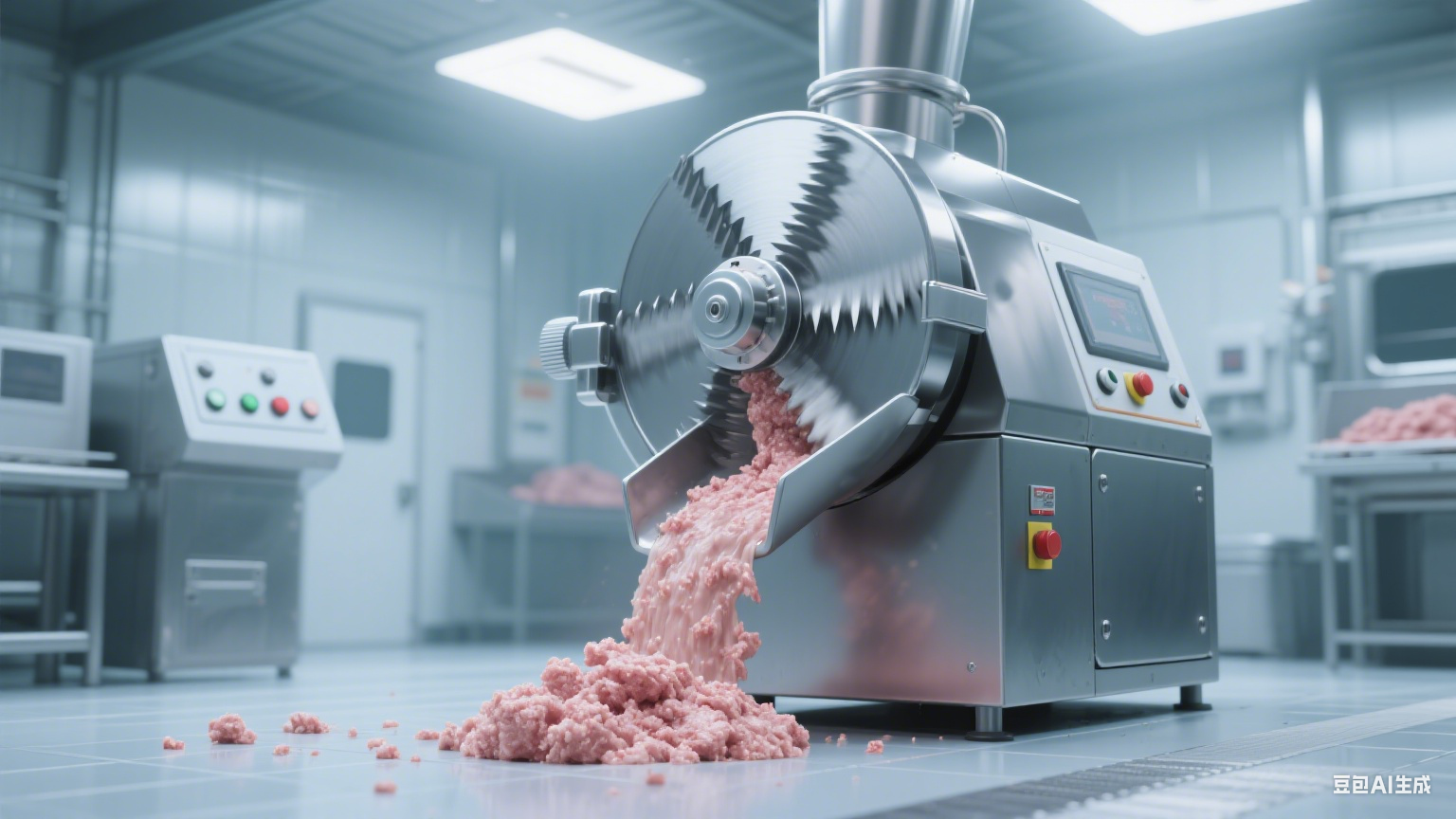 全自动肉泥馅斩拌机：操作用法与维护指南(图3)