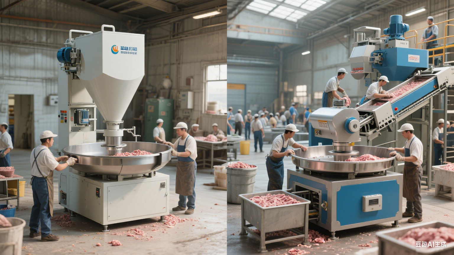 全自动上料斩拌机：工作效率有多高？比基础款贵多少？(图4)