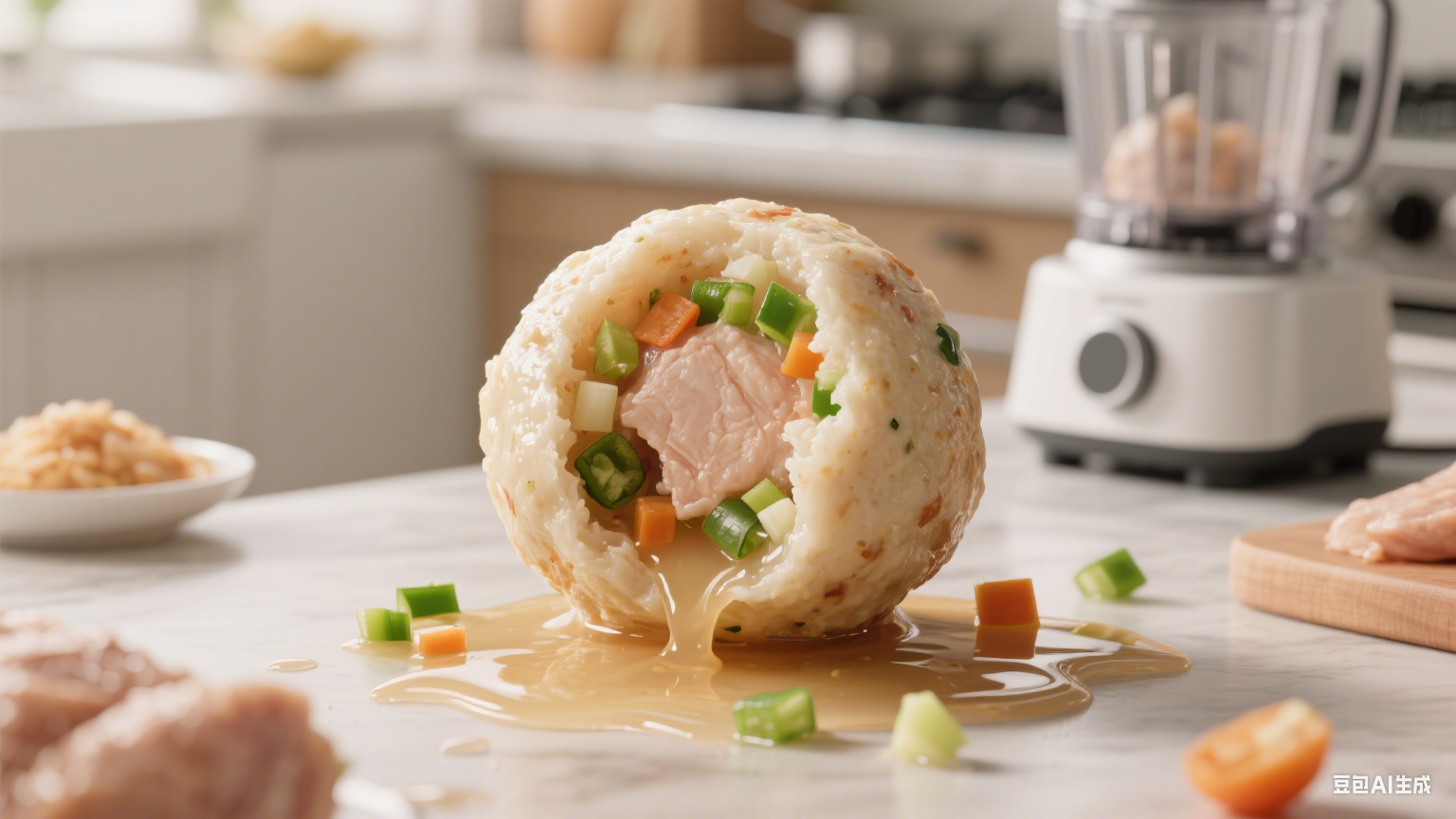 鸡肉丸子斩拌：能加调料蔬菜吗？会损坏设备吗？(图1)