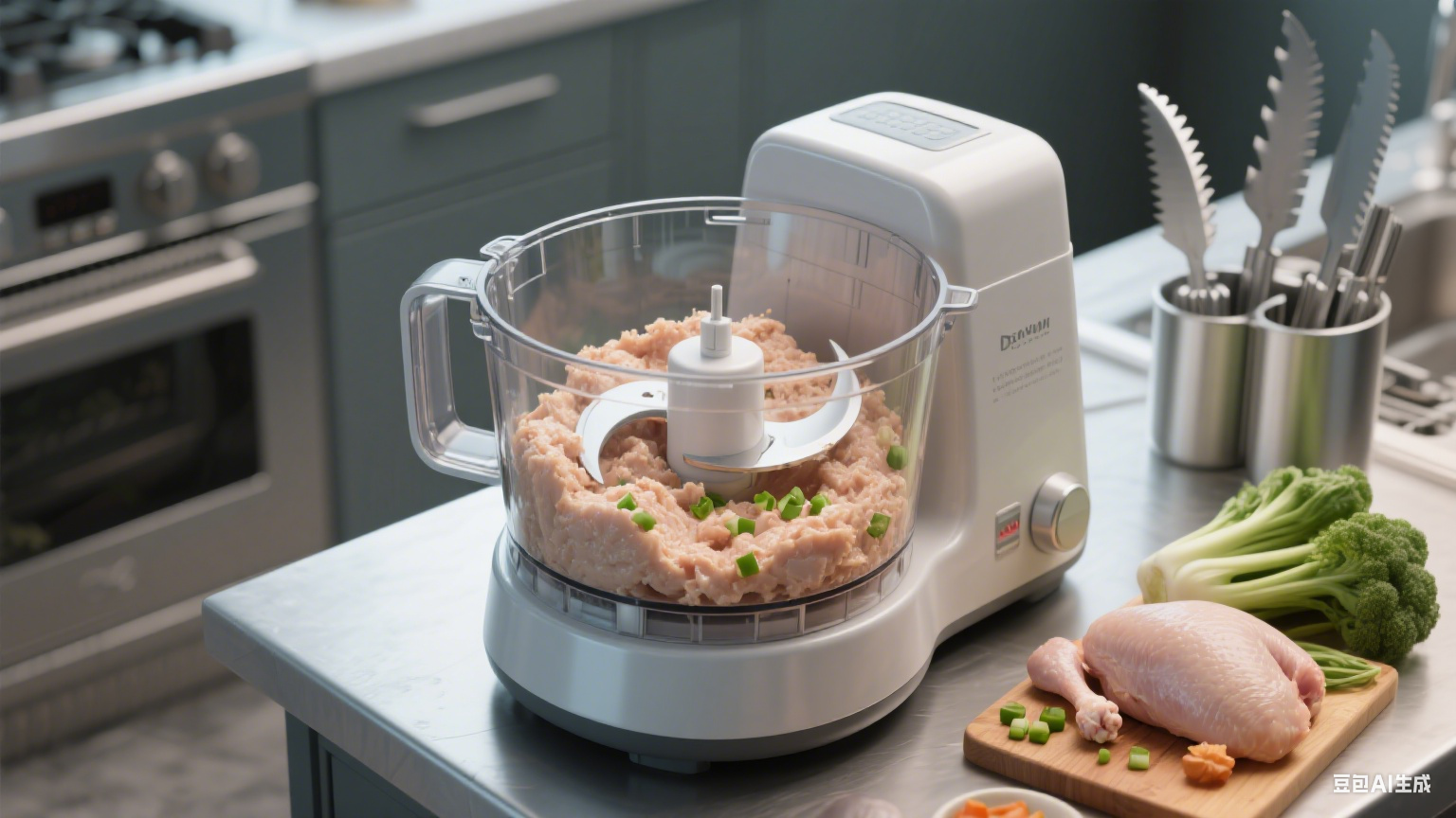 鸡肉丸子斩拌：能加调料蔬菜吗？会损坏设备吗？(图4)