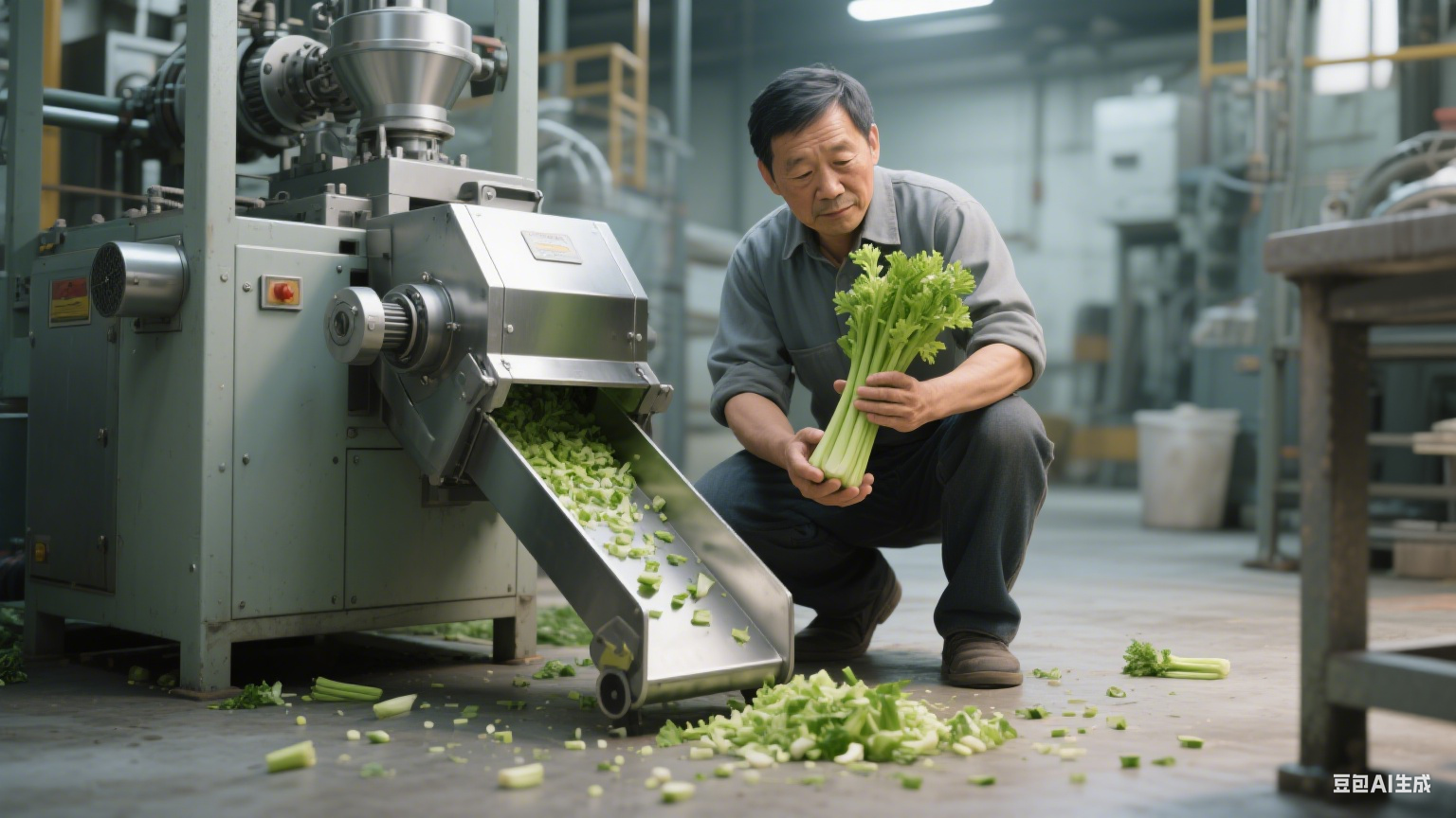 自动出料切碎机斩得有多碎？(图1)