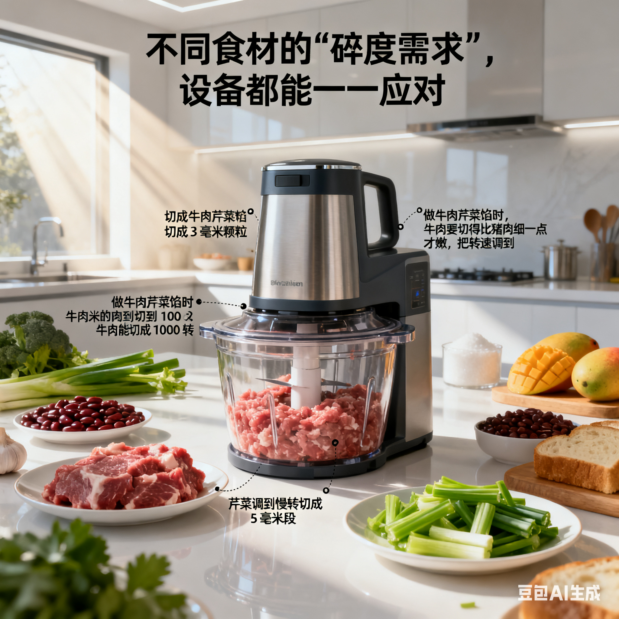 馅料切碎有 “分寸”：多功能斩拌设备的碎度玄机(图3)