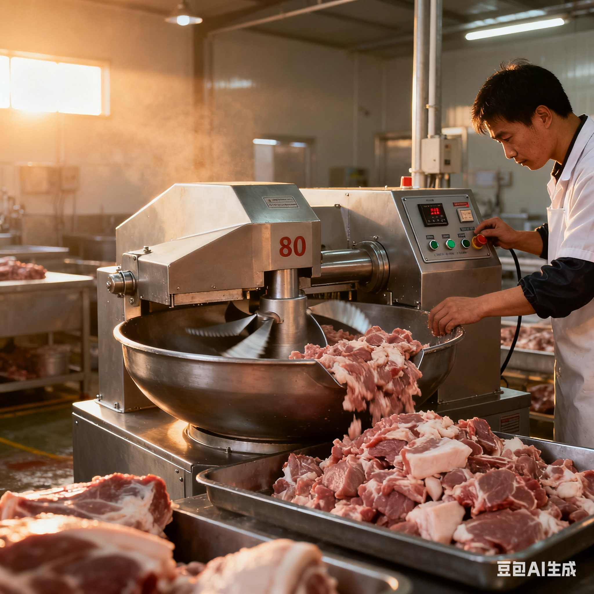 食研新动力：80 型变频斩拌机的速度调校与食材(图1)