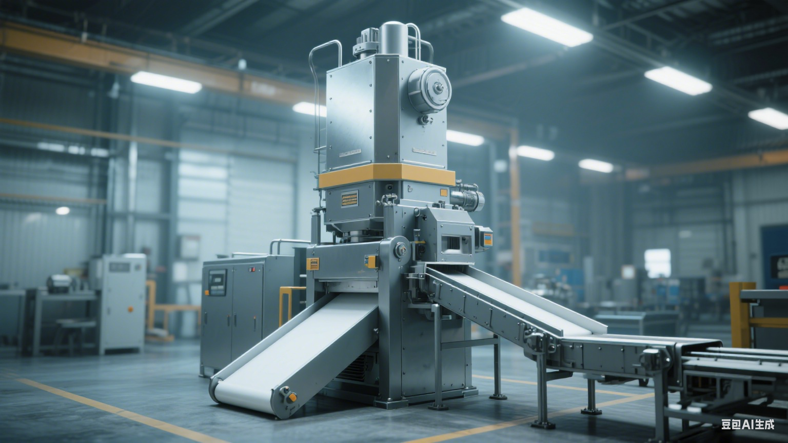 调理品烤肠斩切设备自动出料口：解构肉糜洁净输出与工序衔接的空间(图3)