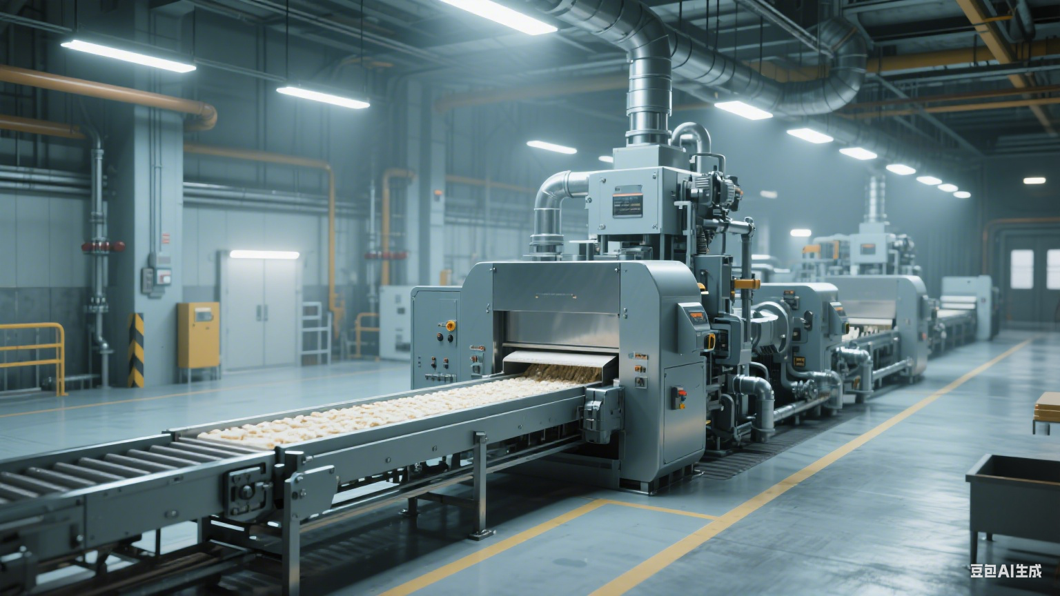 调理品烤肠斩切设备自动出料口：解构肉糜洁净输出与工序衔接的空间(图4)