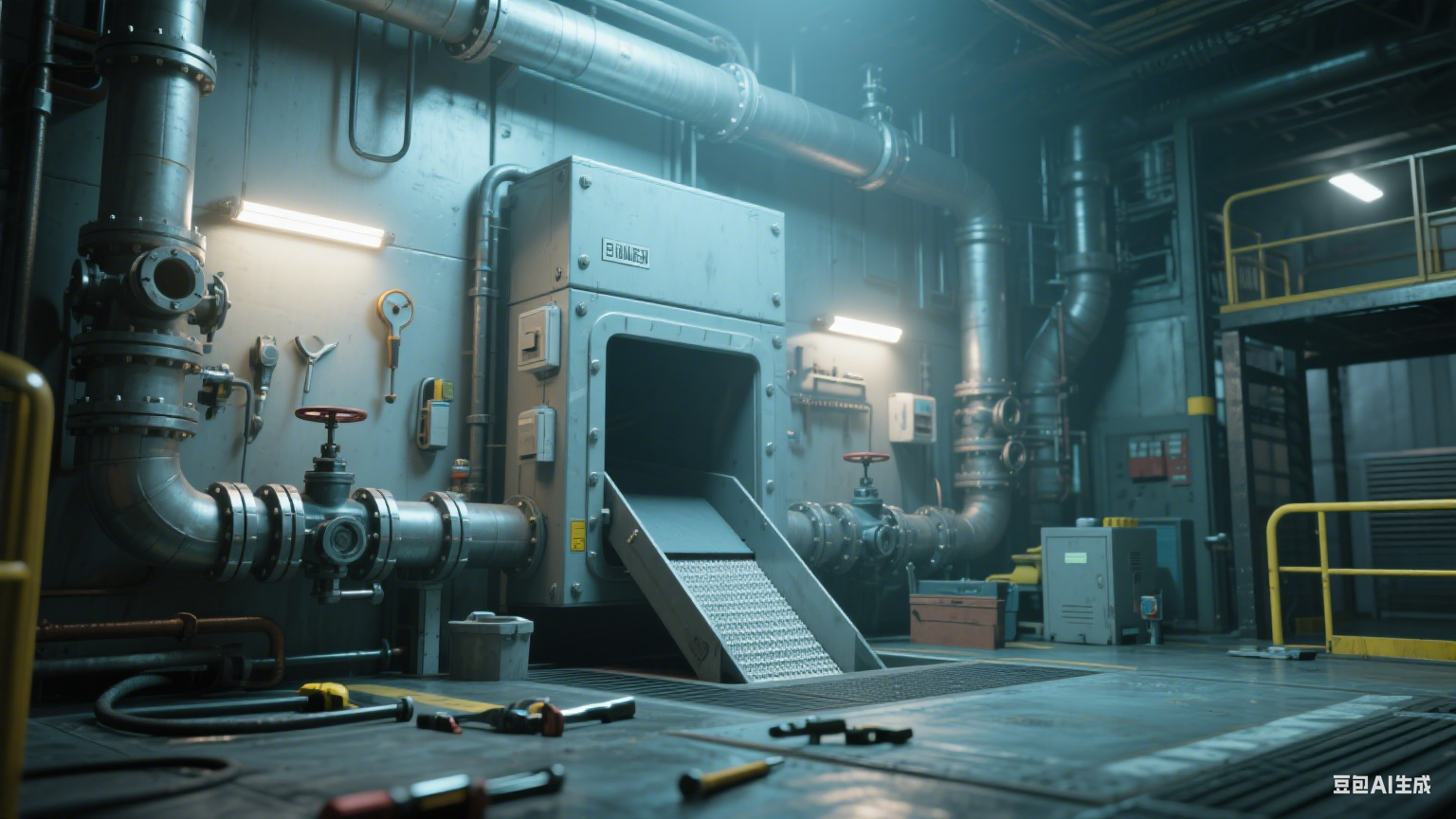 调理品烤肠斩切设备自动出料口：解构肉糜洁净输出与工序衔接的空间(图5)