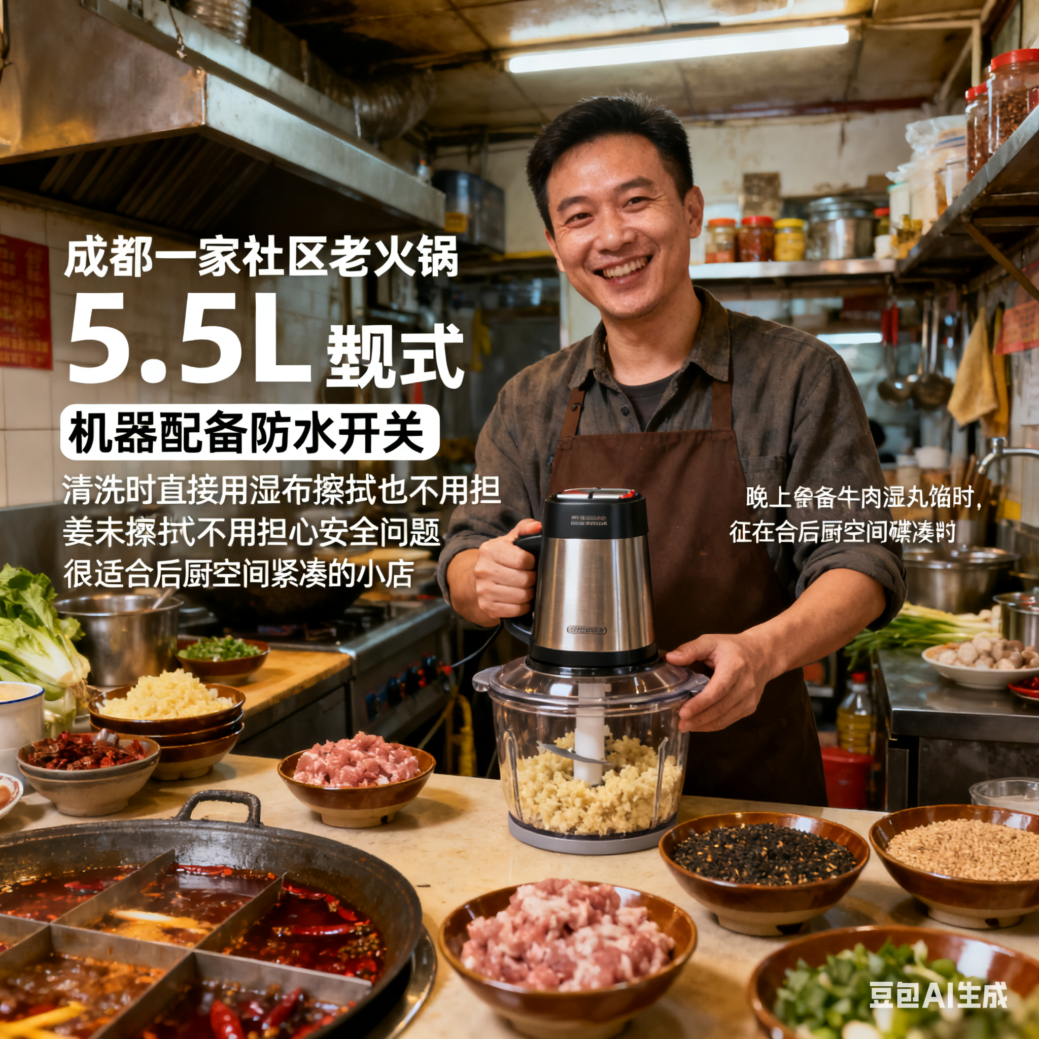 火锅店选斩拌机，哪款型号更合适？(图2)