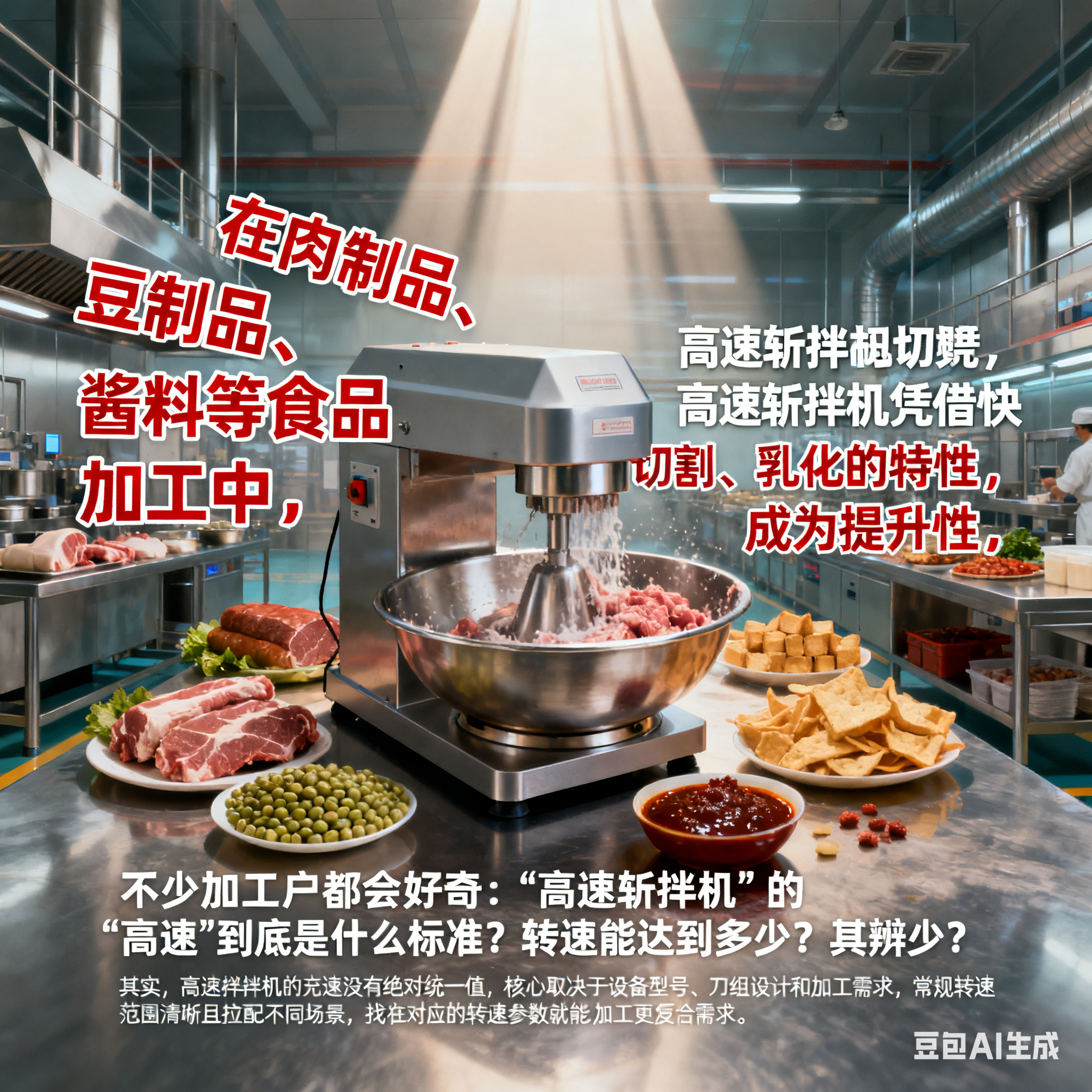 高速斩拌机，到底有多高速？(图1)