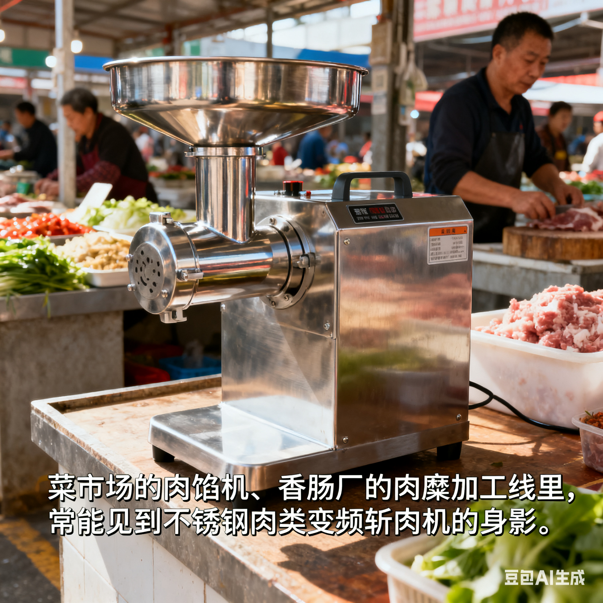 不锈钢肉类变频斩肉机，藏着啥门道？(图1)