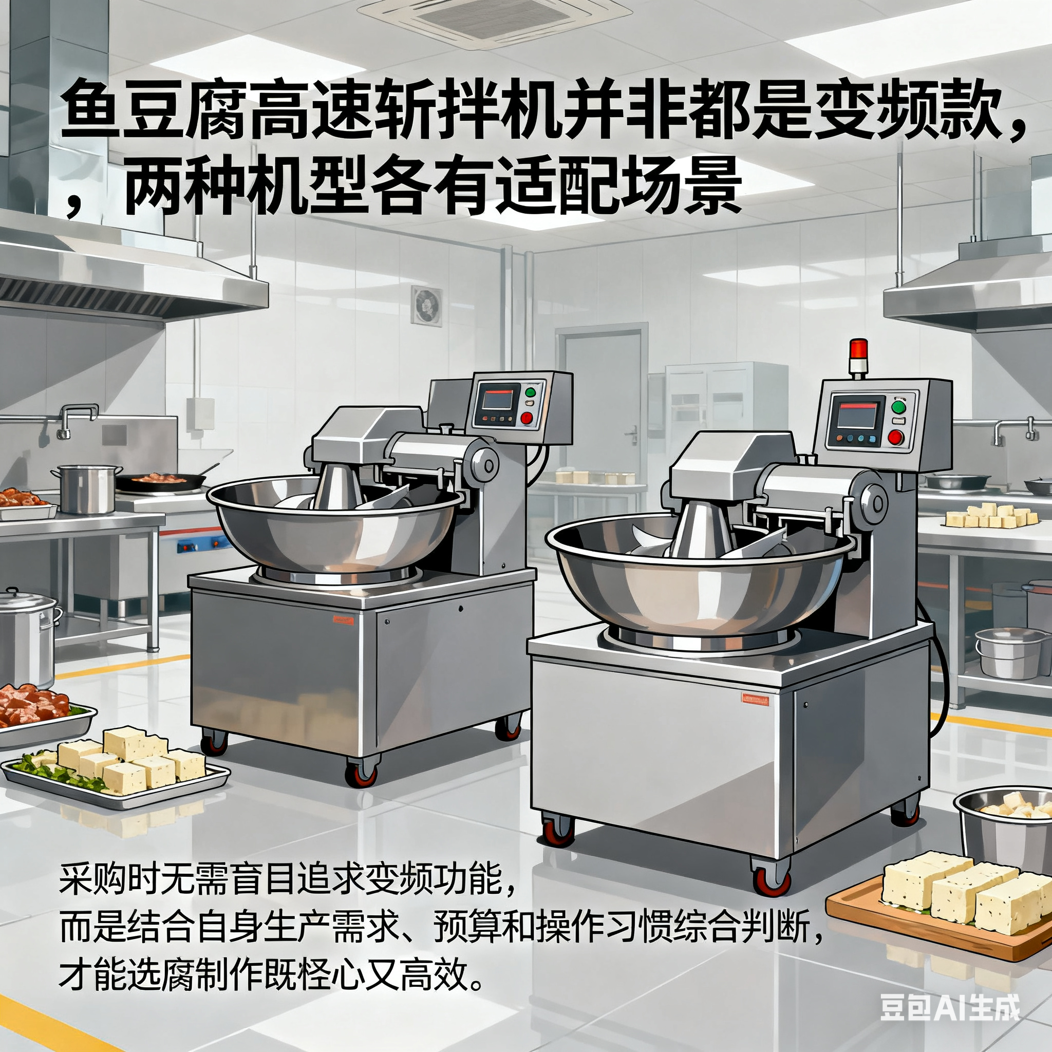 鱼豆腐高速斩拌机，都是变频的吗？(图5)