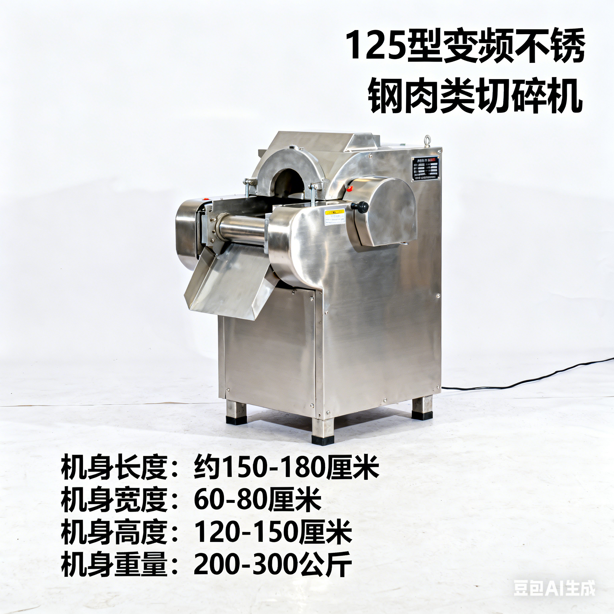 125 型变频不锈钢肉类切碎机，规格藏着哪些细节？(图2)